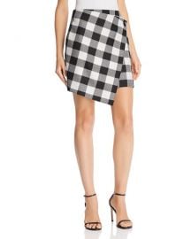 Milly Plaid Wrap Skirt at Bloomingdales